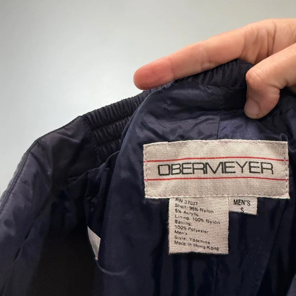 Obermeyer Yosemite Mens Navy Blue Insulated Ski Pants Snow Trousers Size Small